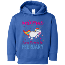 Unicorns are Born in February Birthday Cute T-Shirt for Girl
