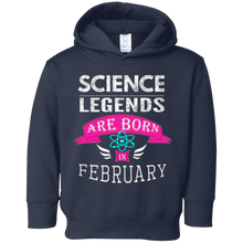 Top Girls Science Legend Born in February Gift T-Shirt