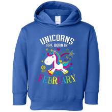 Unicorns Are Born In February Birthday Gift Shirt
