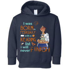 I Was Born In February With a Reading List T-shirt