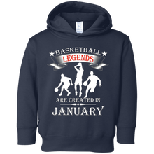 Basketball Legends are Created in January T-Shirt