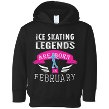 Girls' Ice Skating Legends are Born in February Gift T-Shirt