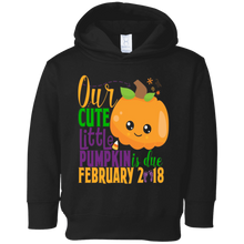 Halloween Pregnancy Shirt Our Pumpkin is Due February 2018