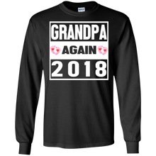 Mens Grandpa Again 2018 T-Shirt Lovely Papa Gift