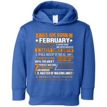 Mens Kings Are Born In February Birthday Gift Shirt