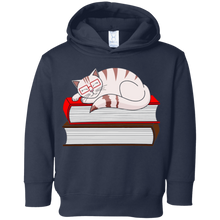Cat Book T-Shirt - Funny Nerd Reader with Glasses Cute Geek