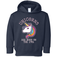 Unicorns Birthday T-Shirt Born On The 29th Unicorn Magical