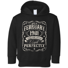 Vintage Made In February 1981 Shirt 37th Birthday Gift
