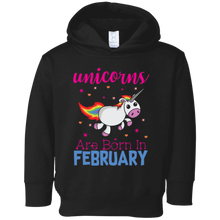 Unicorns are Born in February Birthday Cute T-Shirt for Girl
