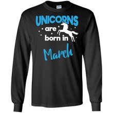 Unicorns Are Born In March T Shirt | Birthday Gift Idea