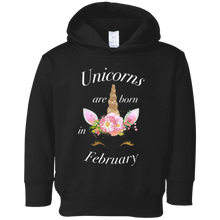 Unicorn February Birthday T Shirt Born in February Tee
