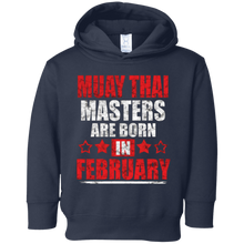 Muay Thai Masters Are Born in FEBRUARY T-Shirt Distressed