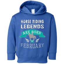Top Boys Horse Riding Legends Born in February Gift T-Shirt