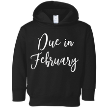 Pregnancy Announcement T-Shirt for Women Due in February Tee
