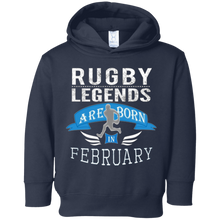 Best Boys Mens Rugby Legend Born in February Fun T-Shirt