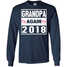 Mens Grandpa Again 2018 T-Shirt Lovely Papa Gift
