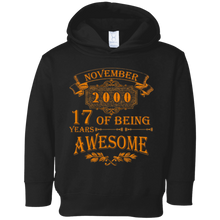 17 Of Being Years Awesome November 2000 Tee Shirt