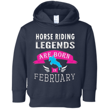 Top Girls Horse Riding Legends Born in February Gift T-Shirt