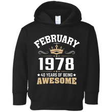 Birthday gift February 1978 - 40 years of being awesome