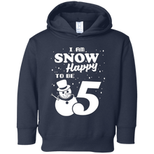 Snow Happy to Be 5 Kid's Winter Birthday T-Shirt
