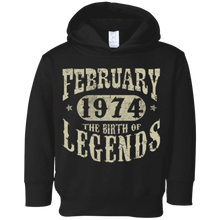 44 years 44th Birthday February 1974 Birth of Legend T-Shirt