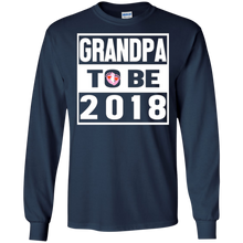 Mens Grandpa to be 2018 T-Shirt Lovely Papa Gift