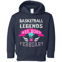Girls Basketball Legends are Born in February Gift T-Shirt