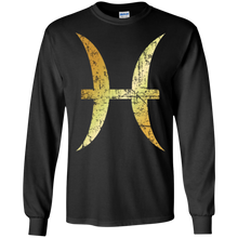 Zodiac Sign Pisces T-Shirts (Green Gold)
