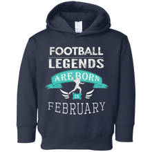 Top Boys Football Legends are Born in February Gift T-Shirt