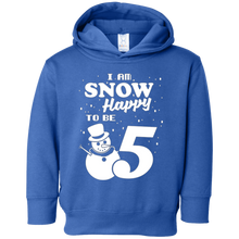 Snow Happy to Be 5 Kid's Winter Birthday T-Shirt