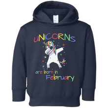 Dabbing Unicorns are Born in February Birthday T-Shirt