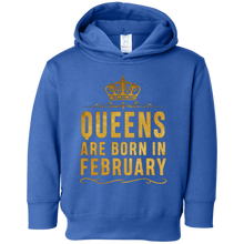 Queens Are Born In February Birthday T-Shirt for Black Women