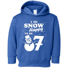 Snow Happy to Be 7 Kid's Winter Birthday T-Shirt