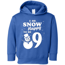 Snow Happy to Be 9 Kid's Winter Birthday T-Shirt