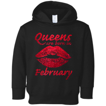 Queens Are Born In February Sexy Lips Red Glitter T-Shirt