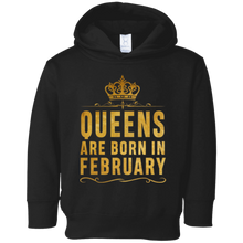 Queens Are Born In February Birthday T-Shirt for Black Women