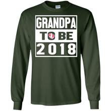 Mens Grandpa to be 2018 T-Shirt Lovely Papa Gift