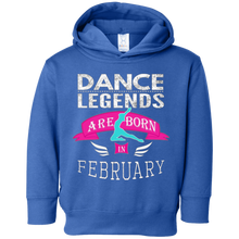 Top Girls' Dance Legends are Born in February Gift T-Shirt