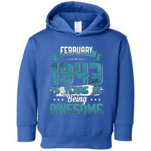February 1943 Birthday 75 Years Of Being Awesome T-Shirt