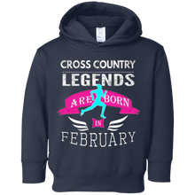 Top Girls Cross Country Legend Born in February T-Shirt
