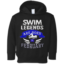 Best Boys & Mens Swim Legends are Born February Gift T-Shirt