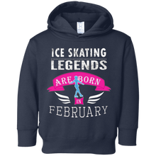 Girls' Ice Skating Legends are Born in February Gift T-Shirt
