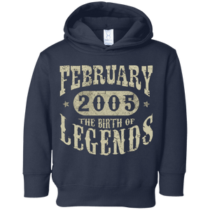 13 years 13th Birthday February 2005 Birth of Legend T-Shirt