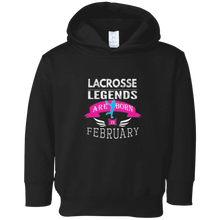 Top Best Girls Lacrosse Legend Born in February Fun T-Shirt