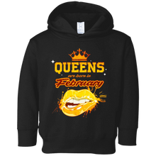 Queens Are Born In February Birthday Gift Black T-Shirt