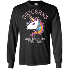 Unicorns Birthday T-Shirt Born On The 13th Unicorn Magical