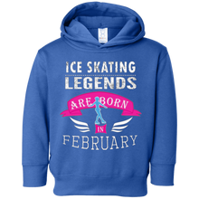 Girls' Ice Skating Legends are Born in February Gift T-Shirt