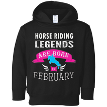 Top Girls Horse Riding Legends Born in February Gift T-Shirt