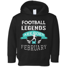 Top Boys Football Legends are Born in February Gift T-Shirt