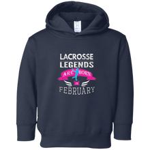 Top Best Girls Lacrosse Legend Born in February Fun T-Shirt